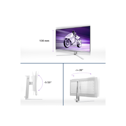 Philips | 27M2N8500/00 | 27 " | OLED | 16:9 | 360 Hz | 0.03 ms | 2560 x 1440 pixels | 250 cd/m² | HDMI ports quantity 2 | White