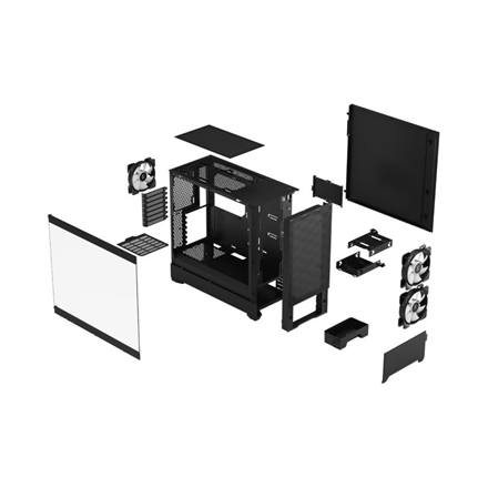 Fractal Design | op Air RGB | Side window | Black TG Clear Tint | ATX, mATX, Mini ITX | ATX