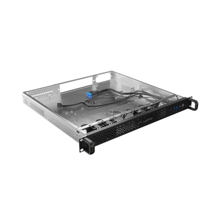 Lanberg Rackmount server chassis ATX 420/10 19"/1U | SC01-4201-10B | Black