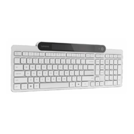 Lenovo 800 Self-Charging Bluetooth Keyboard-US English | Keyboard | Bluetooth | US English | White