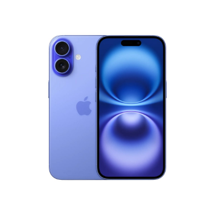 Apple | iPhone 16 | Ultramarine | 6.1 " | 2556 x 1179 pixels | OLED | A18 | Internal RAM 8 GB | 128 GB | Dual SIM | Nano SIM | 5G | Main camera resolution 48 MP | iOS 18 | Secondary camera resolution 12 MP