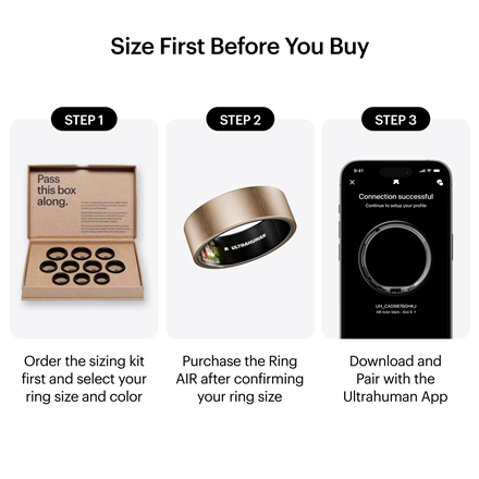 Ultrahuman | Ring Air | Brushed Rose Gold | Size 9 | Smart Ring
