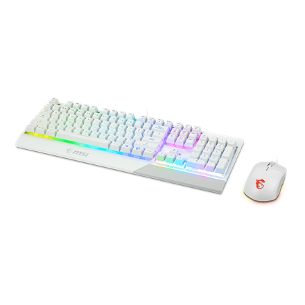MSI | Vigor GK30 COMBO WHITE | Keyboard and Mouse Set | Wired | Mouse included | US | White