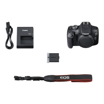 Canon | EOS | 2000D 18-55 IS II EU26 | SLR Camera Kit | Megapixel 24.1 MP | Image stabilizer | ISO sensitivity (max) 12800 | Display diagonal 3.0 " | Wi-Fi | Video recording | APS-C | Black