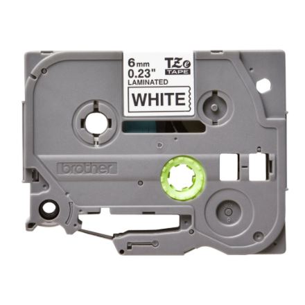 Brother | TZe-211 Laminated Tape | Black on White | TZe | 8 m | 6 cm