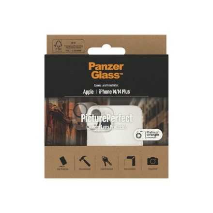 PanzerGlass | Camera Lens Protection | PicturePerfect | Apple | iPhone 14/14 Plus | Glass | Transparent