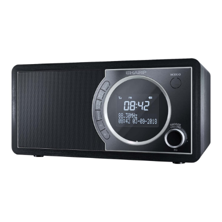 Sharp DR-450(BK) Digital Radio, FM/DAB/DAB+, Bluetooth 4.2, Alarm function, Midnight Black | Sharp | Digital Radio | DR-450(BK) | Bluetooth | Midnight Black