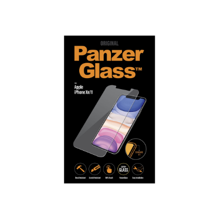 PanzerGlass | Apple | iPhone XR/11 | Hybrid glass | Transparent | Full frame coverage; Rounded edges; 100% touch preservation | Screen Protector
