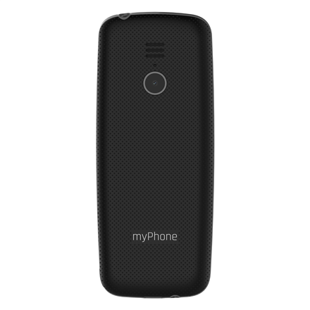 myPhone 6410 LTE | Black | 2.4 " | TFT | 64 MB | 128 MB | Dual SIM | Nano SIM | USB version Type-C | Built-in camera | Main camera resolution 0.3 MP | 1400 mAh