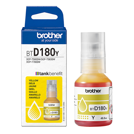 Brother BTD180Y | Ink refill | Yellow