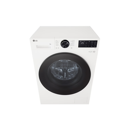 LG Washing machine | F2X50S9TWB | Energy efficiency class A | Front loading | Washing capacity 9 kg | 1200 RPM | Depth 48 cm | Width 60 cm | Display | LED | Steam function | Direct drive | Wi-Fi | White