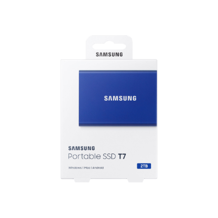 Portable SSD | T7 | 2000 GB | N/A " | USB 3.2 | Blue