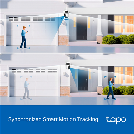 TP-LINK | Dual Lens Security Wi-Fi Camera | Tapo C545D | Dome | 3 MP | 6mm | IP66 | H.264 | MicroSD, up to 512 GB