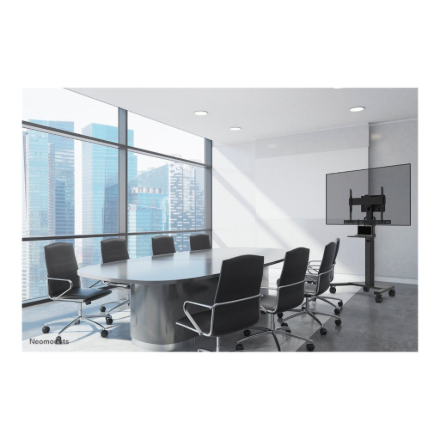 Neomounts Floor stand | AV45-500BL Laptop Shelf Kit | Height adjustment | 43-110 " | Maximum weight (capacity) 2.5 kg | Black