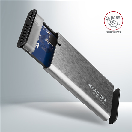 AXAGON External USB-C 3.2 Gen 2 metal box for M.2 NVMe & SATA SSD disks | EEM2-SG2