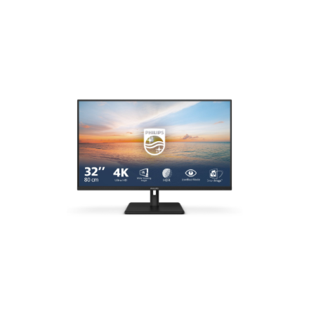 Philips | 32E1N1800LA/00 | 31.5 " | VA | 16:9 | 60 Hz | 4 ms | 3840 x 2160 pixels | 300 cd/m² | HDMI ports quantity 2