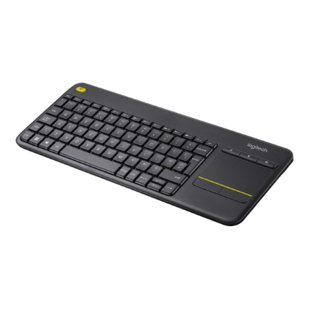 Logitech | K400 Plus | Keyboard with Trackpad | Wireless | US | Black