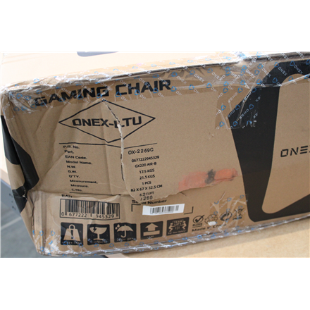 SALE OUT. Onex PVC; Nylon caster; Metal | Gaming chairs | GX220 AIR Series | Black | DAMAGED PACKAGING