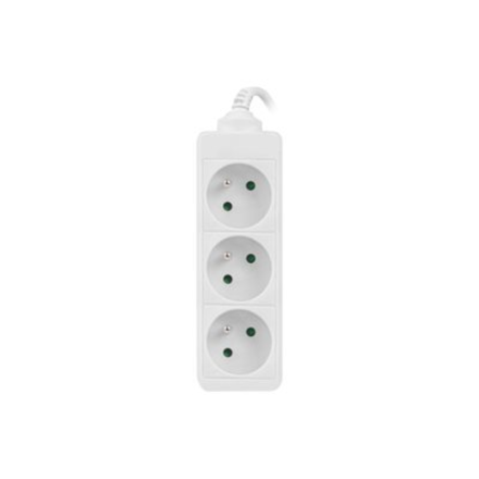 Lanberg Cable Power Strip, 3X French Outlets Quality-Grade Copper, 1.5 m | PS0-03E-0150-W