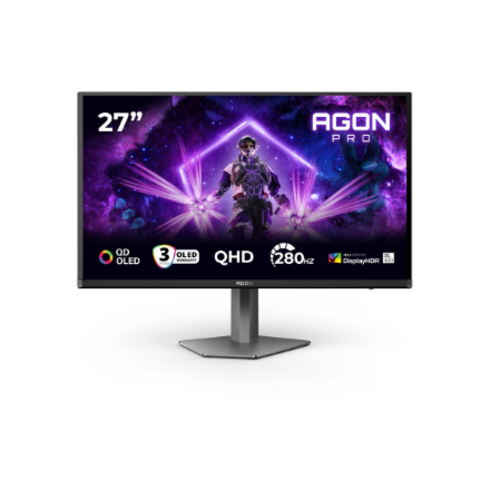 AOC | AG276QZD2 | 26.7 " | OLED | QHD | 16:9 | 240 Hz | 0.03 ms | 2560 x 1440 pixels | 250 cd/m² | HDMI ports quantity 2