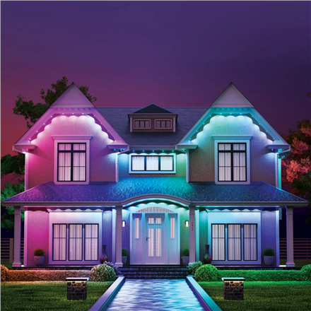 Nanoleaf Smart Multicolor Permanent Outdoor Lights Smarter Kit, 15m | 16+ Million Colours