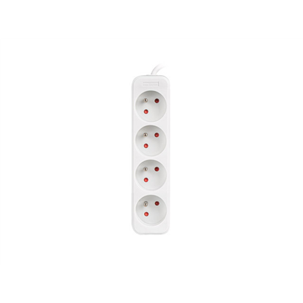 Lanberg | Cable Power Strip 4X French Outlets Quality-Grade Copper, 1.5 m | PS0-04E-0150-W