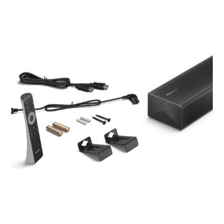 Sharp 2.0 Dolby Atmos/DTS Virtual:X Soundbar | HT-SB304 | 180 W | Bluetooth | Black | Wireless connection