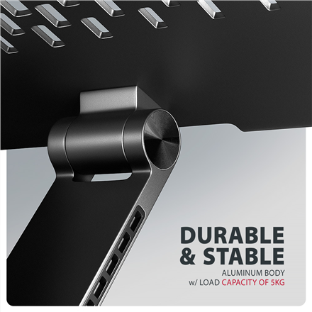 AXAGON STND-LRB stand with 360° rotation for laptops and tablets | Adjustable Height, Angle | 10-17.3 " | Maximum weight (capacity) 5 kg | Black