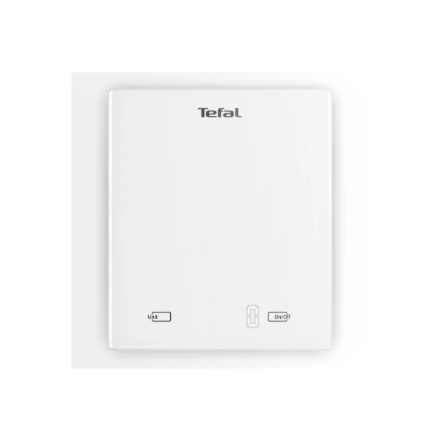 TEFAL Digital Kitchen Scale | Essential BC5504V0 | Graduation 1 g | White
