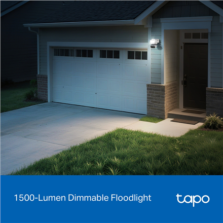 TP-LINK Tapo C710 | Pan/Tilt Security Floodlight Camera | 3 MP | F/2.0 | IP65 | H.264 | microSD up to 512 GB