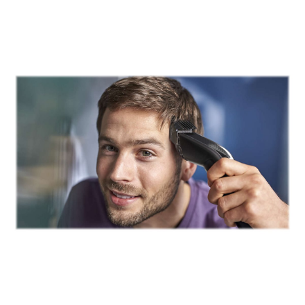 Philips | Series 5000 Beard and Hair Trimmer | HC5632/15 | Cordless or corded | Number of length steps 28 | Step precise 1 mm | Black