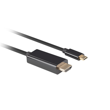 Lanberg USB-C to HDMI Cable, 0.5 m 4K/60Hz, Black | Lanberg | USB-C to HDMI Cable | CA-CMHD-10CU-0005-BK | 0.5 m