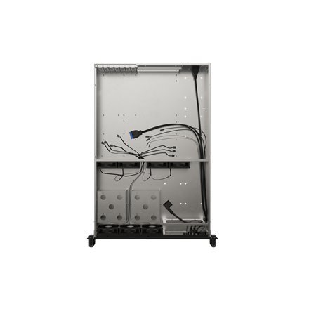 Lanberg Rackmount server chassis E-ATX 650/12 19"/2U | SC01-6502-12B