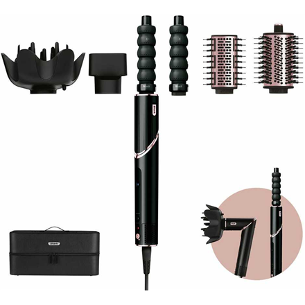 Shark | 5-in-1 Hair Dryer | HD446EU FlexStyle | 1650 W | Number of temperature settings 3 | Black | Diffuser nozzle