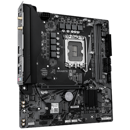 Gigabyte H610M D3H WIFI DDR4 | Processor family Intel | Processor socket LGA1700 | Supported hard disk drive interfaces SATA, M.2 | Number of SATA connectors 4
