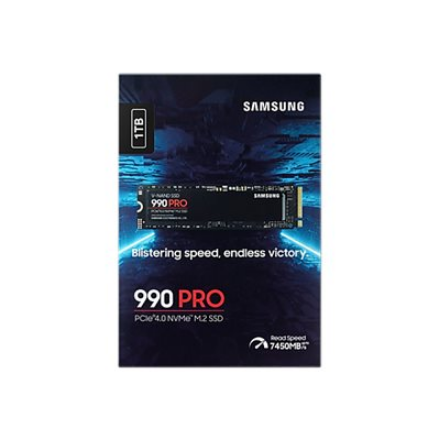 Samsung | 990 PRO | 1000 GB | SSD form factor M.2 2280 | Solid-state drive interface PCIe Gen4x4 | Read speed 7450 MB/s | Write speed 6900 MB/s