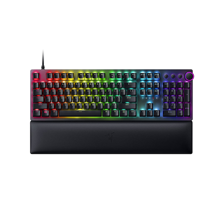 Razer | Huntsman V2 Optical Gaming Keyboard | Gaming keyboard | Wired | RGB LED light | NORD | Clicky Purple Switch | Black