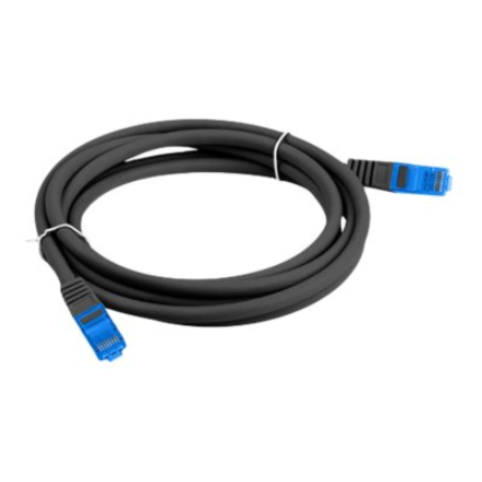 Lanberg | Patchcord Cat.6A S/FTP LSZH CCA | PCF6A-10CC-0200-BK | 2 m | Black
