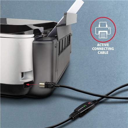 AXAGON | USB Repeater Cable, 20 m | ADR-220B | USB Type A to USB Type B