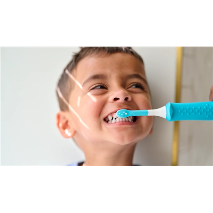 Philips | Toothbrush Heads | HX6034/90 Sonicare For Kids3+ | Heads | For children | Number of brush heads included 4 | White/Blue