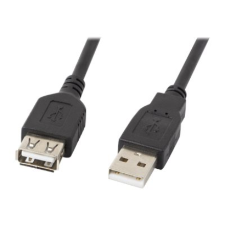 Lanberg | USB-A 2.0 Cable 1.8 m | CA-USBE-10CC-0018-BK | USB Type-A to USB Type-A
