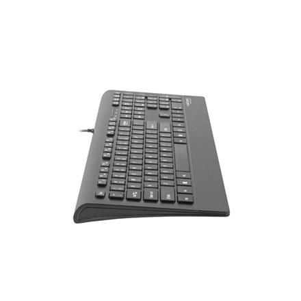 Natec Keyboard, Barracuda, US Layout, Slim | Natec | Keyboard | Barracuda | Standard | Wired | US | Black