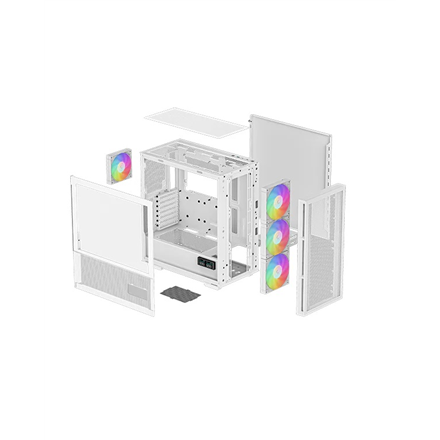 Deepcool | MID TOWER CASE | CH560 Digital | Side window | White | Mid-Tower | ATX PS2
