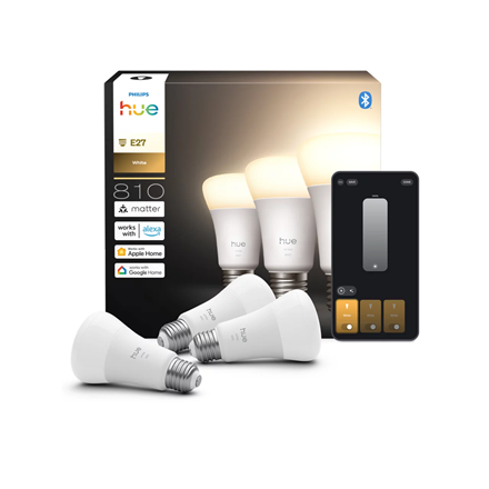 Philips Hue W 810 A60 3P EU | E27 | 7 W | Soft white light