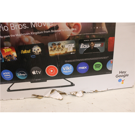 SALE OUT. Sharp | 43GR8265E | 43" | Smart TV | Google TV | 4K Ultra HD | DAMAGED PACKAGING