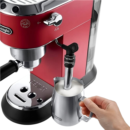 Delonghi | Espresso Coffee Maker | Dedica Style EC 685.R | Pump pressure 15 bar | Built-in milk frother | Semi-automatic | 1300 W | Red