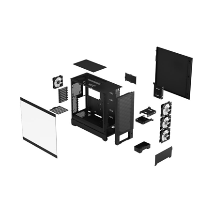 Fractal Design | Pop XL Air RGB | Side window | Black TG Clear Tint | E-ATX up to 280 mm, ATX , mATX, Mini ITX | ATX