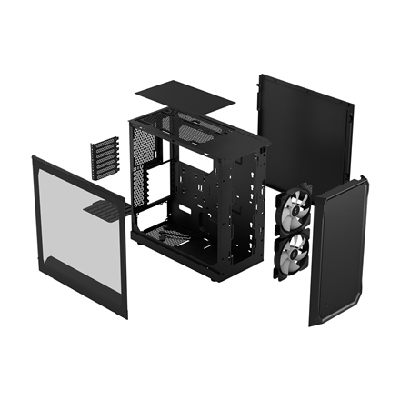 Fractal Design | Focus 2 | Side window | RGB Black TG Clear Tint | Midi Tower | ATX