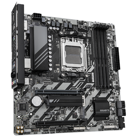 Gigabyte B840M DS3H WIFI6 (rev. 1.1) | Processor family AMD | Processor socket AM5 | DDR5 | Supported hard disk drive interfaces SATA, M.2 | Number of SATA connectors 4