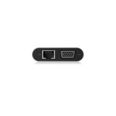 Icy Box IB-DK4040-CPD USB Type-C™ DockingStation with two video interfaces | Raidsonic